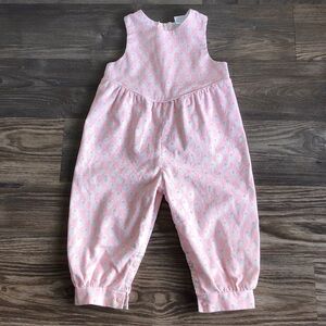 Children’s Hour by Jan Briggs Vintage Corduroy One Piece Pink Paisley